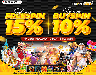 Tabonabet - Khusus Pragmatic Play, Bonus Freespin 15% dan Buyspin 10% Super Cuan
